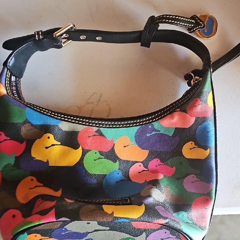 Dooney & Bourke Multicolor Duck Pattern Shoulder Bag